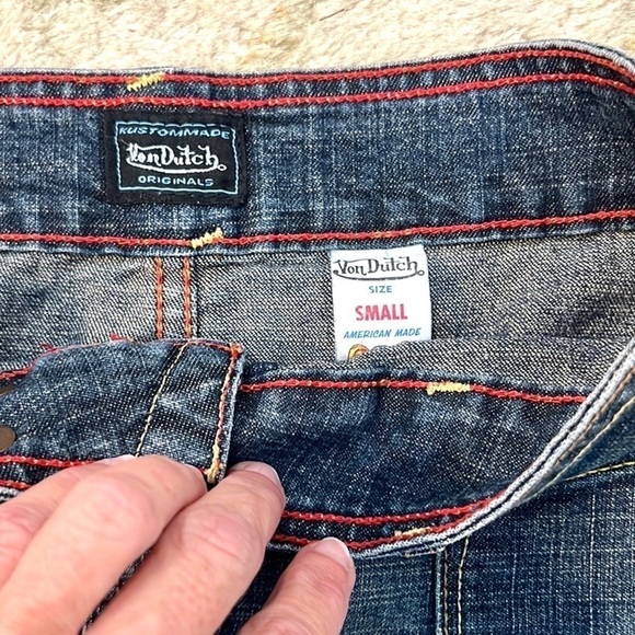 VTG VON DUTCH,DENIM DISTRESSED, Collectable Vintage Apparel,Excellent Con,Size S - Picture 5 of 14